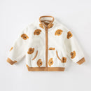 Kids Lovely Print Polar Fleece Winter Coats childrensterritory
