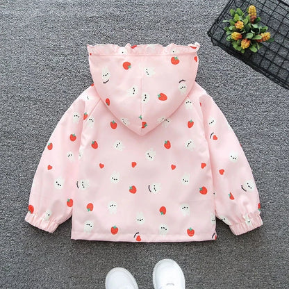 Two in One Printed Adorable Jackets for Kids Girls