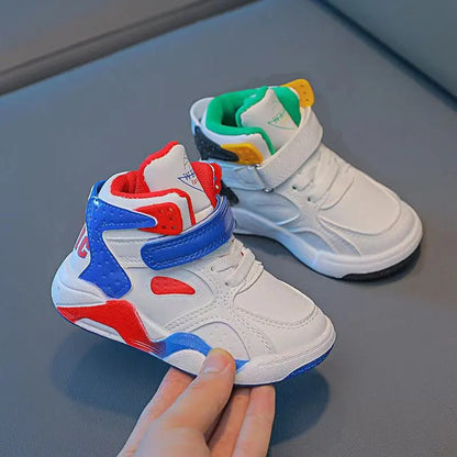 Kids Girls Boys Hig-top Breathable Basketball Sport Shoes childrensterritory