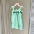 Little Girls 3D Flower Design Tutu Princess Dresses for Summer childrensterritory