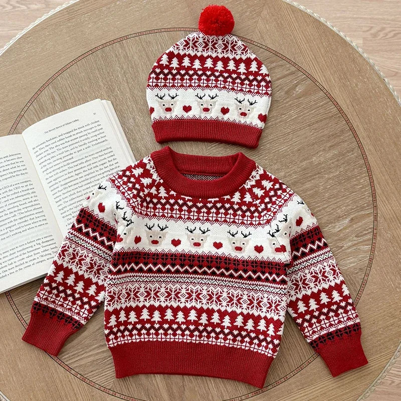 Kids Round Neck Long Sleeves Winter Sweater childrensterritory
