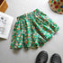 Kids Girls Floral Wide-Leg Beach Shorts for Summer childrensterritory