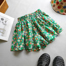 Kids Girls Floral Wide-Leg Beach Shorts for Summer childrensterritory