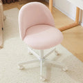 Wheeled, Armless Office Chair with Lumbar Support childrensterritory