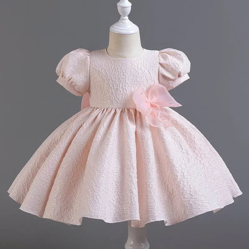 Short Sleeveless Lace Design Summer Party Dresses For Girls childrensterritory