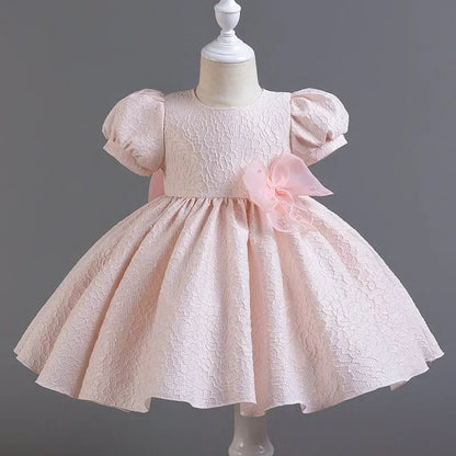 Short Sleeveless Lace Design Summer Party Dresses For Girls childrensterritory