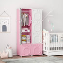 Hanging Clothes Closet for Kids' Bedroom with Doors childrensterritory