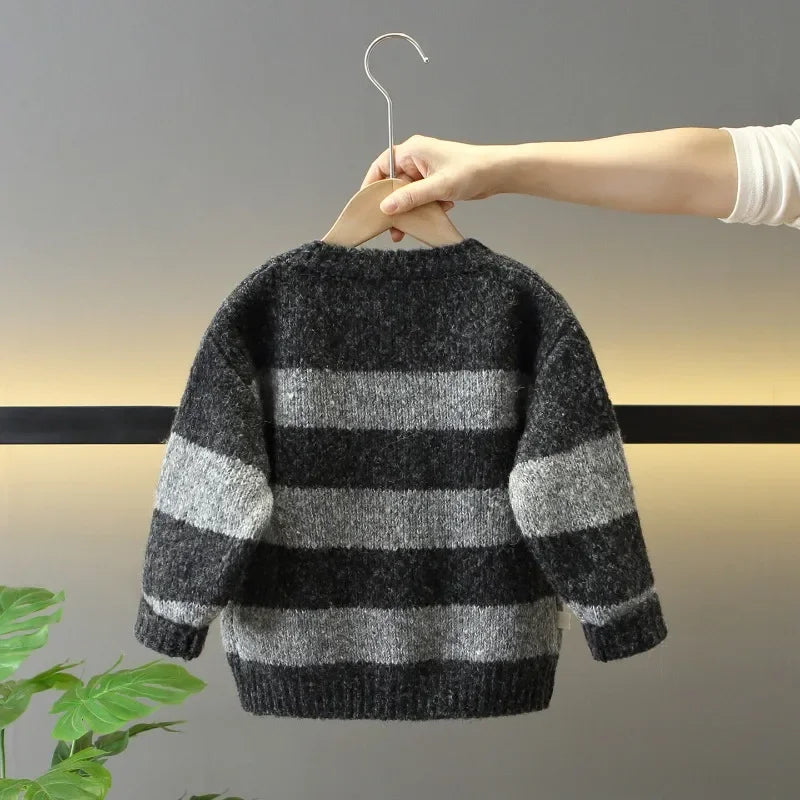 Boys' Long-Sleeved Soft Winter Sweaters