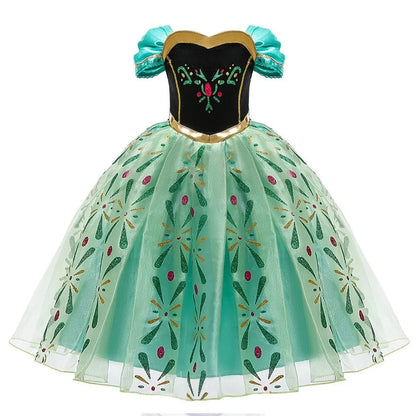Kids Girls Jasmine Elsa Anna Bella Rapunzel Costumes childrensterritory