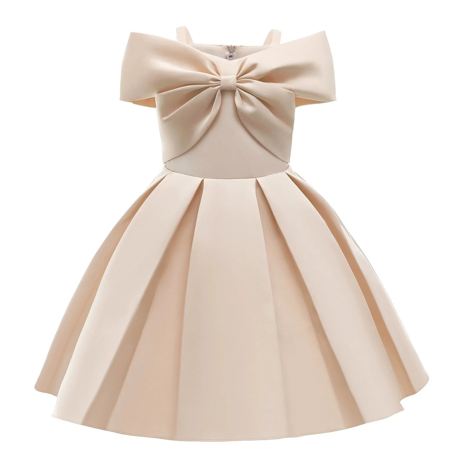 Girls' Sleeveless Bow Design Summer Party Dresses