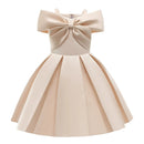 Girls' Sleeveless Bow Design Summer Party Dresses