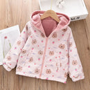 Kids Girls Double-Faced Cartoon Print Korean Style Coats childrensterritory