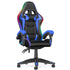 Reclining PU Leather Gaming Chair with LED Lights childrensterritory