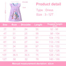 Cartoon Butterfly Design Kids Girls Cotton Dress for Summer