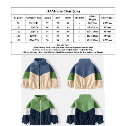 Boys’ Long-Sleeve Stylish Winter Jacket