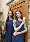 Striped Design 3/4 Sleeves Tops for Teen Girls and Woman childrensterritory