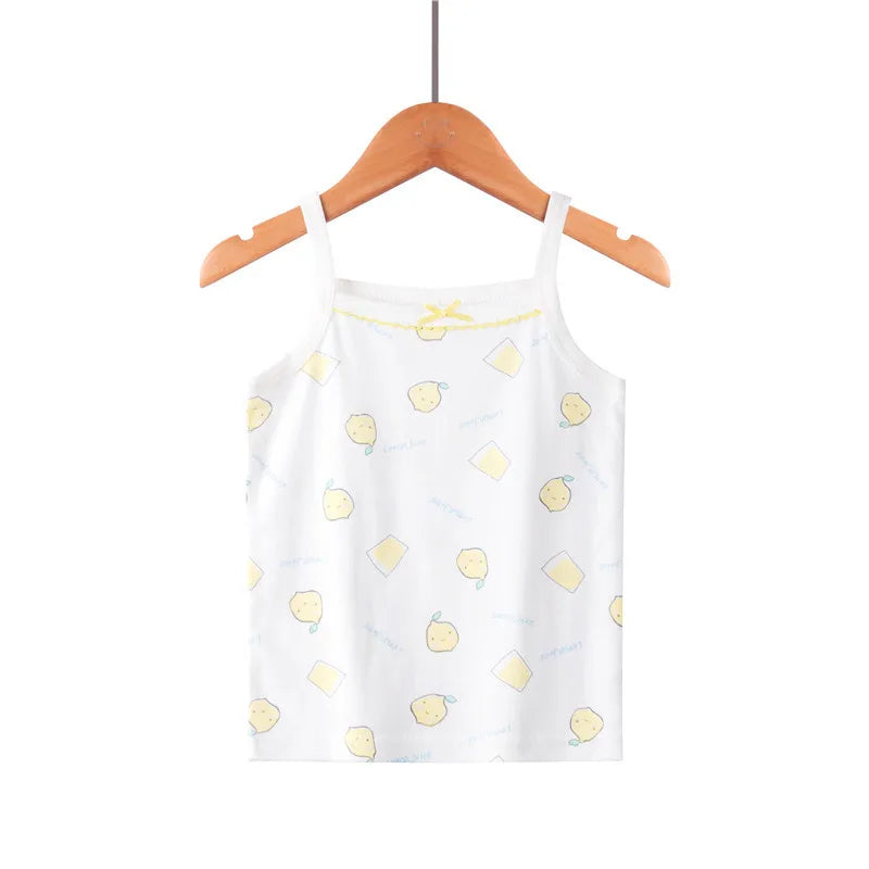 Kids Cotton Multiple Styles Camisole Vests For Summer childrensterritory