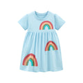 Kids Girls' Casual Print Cotton Dresses for Summer childrensterritory