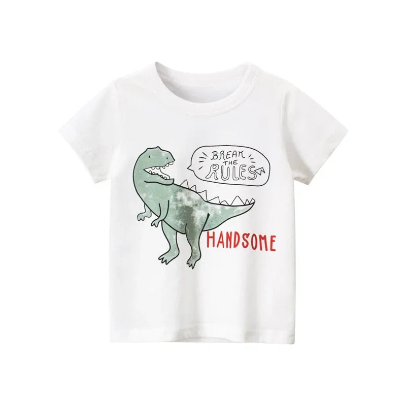 Cartoon Design Soft Cotton Summer Tees/T-shirts for Kids childrensterritory
