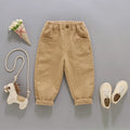 Little Boys Solid Color Casual Pants For Spring Autumn childrensterritory