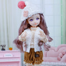 1/6 3D Eyes Girl Doll and Clothes with Multiple Removable Joints childrensterritory
