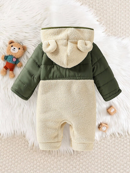 Baby Kids Long-Sleeved Casual Winter Jumpsuits childrensterritory