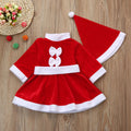 Girls' Full Sleeves Round Neck Christmas Costume childrensterritory