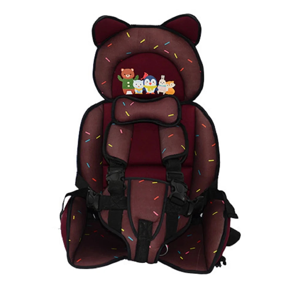 Adjustable Cartoon Design Baby Seat Cushion with Belt