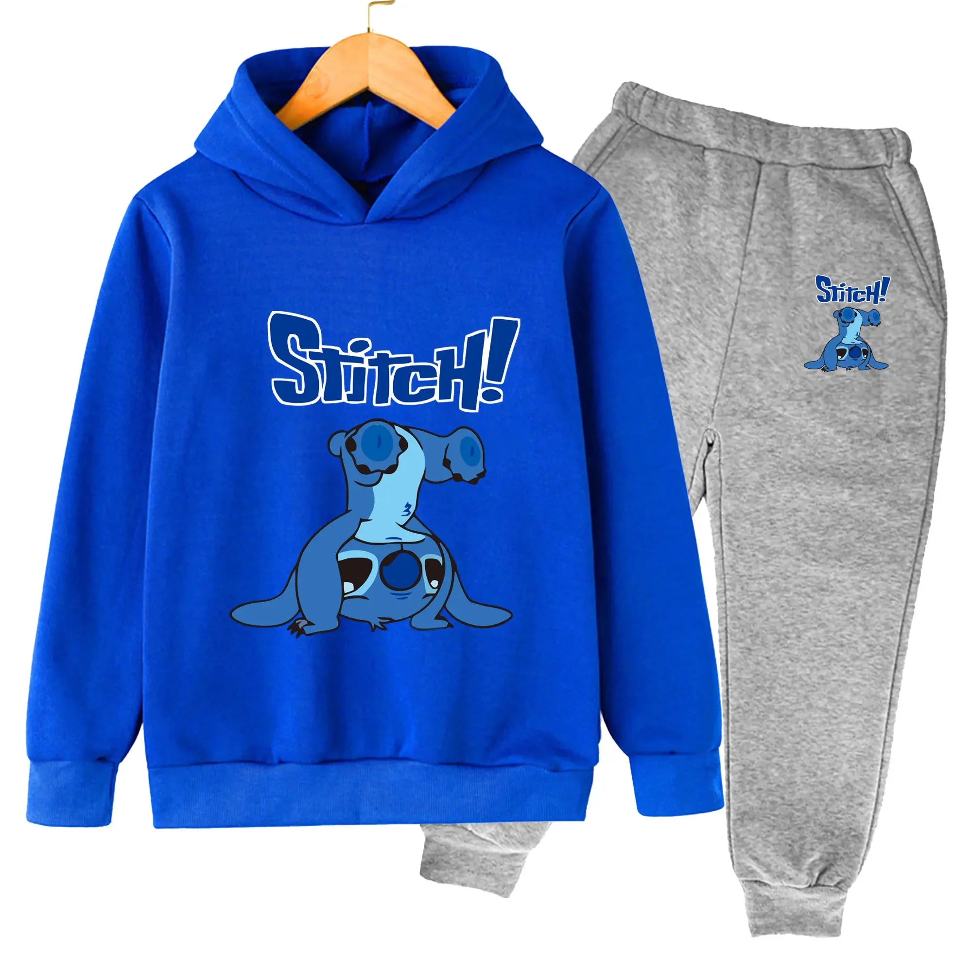 Long-Sleeved Cartoon Print Winter Tracksuit For Kids childrensterritory