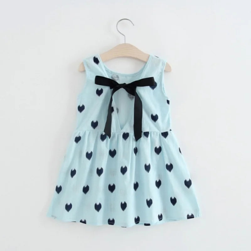 Kids Girls Floral Print Sling Princess Dresses for Summer childrensterritory