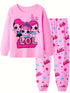 Cartoon and Letter Print Toddler Boys Girls Pajamas Sets childrensterritory