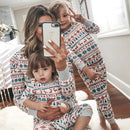 Elk and Tree Print Matching Winter Loungewear Pjs