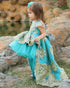 High-Low Elegant Embroidery Puffy Princess Party Dresses for Girls childrensterritory
