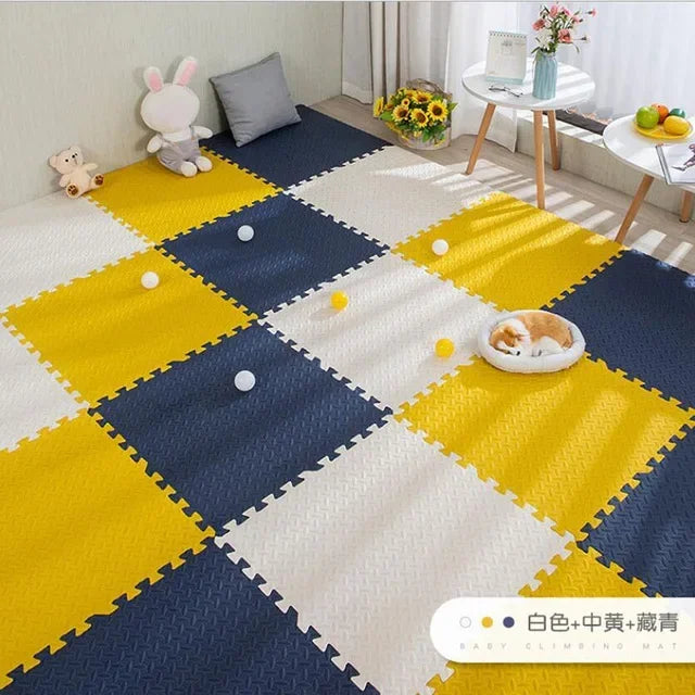 Soft Interlocking Puzzle Mat Play for Kids Room
