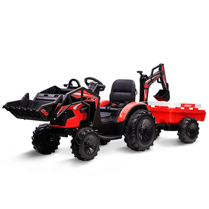 3 in 1 Remote Control Kids Ride on Tractor, Excavator &amp; Bulldozer Toy childrensterritory