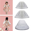 Kids Girls Lace Design 3 Hoops Underskirt for Dresses