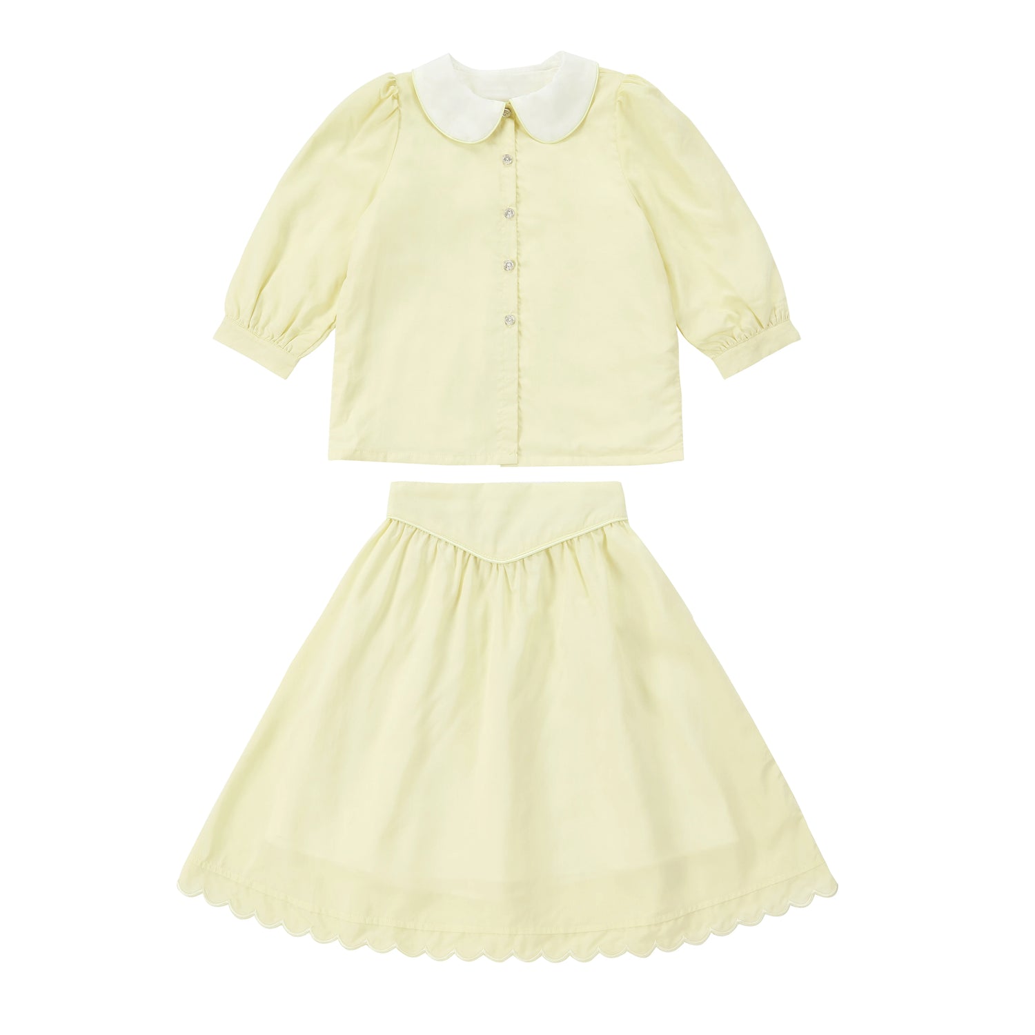 Collar Design Summer Casual Family Matching Outfits childrensterritory