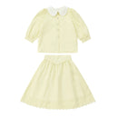 Collar Design Summer Casual Family Matching Outfits childrensterritory