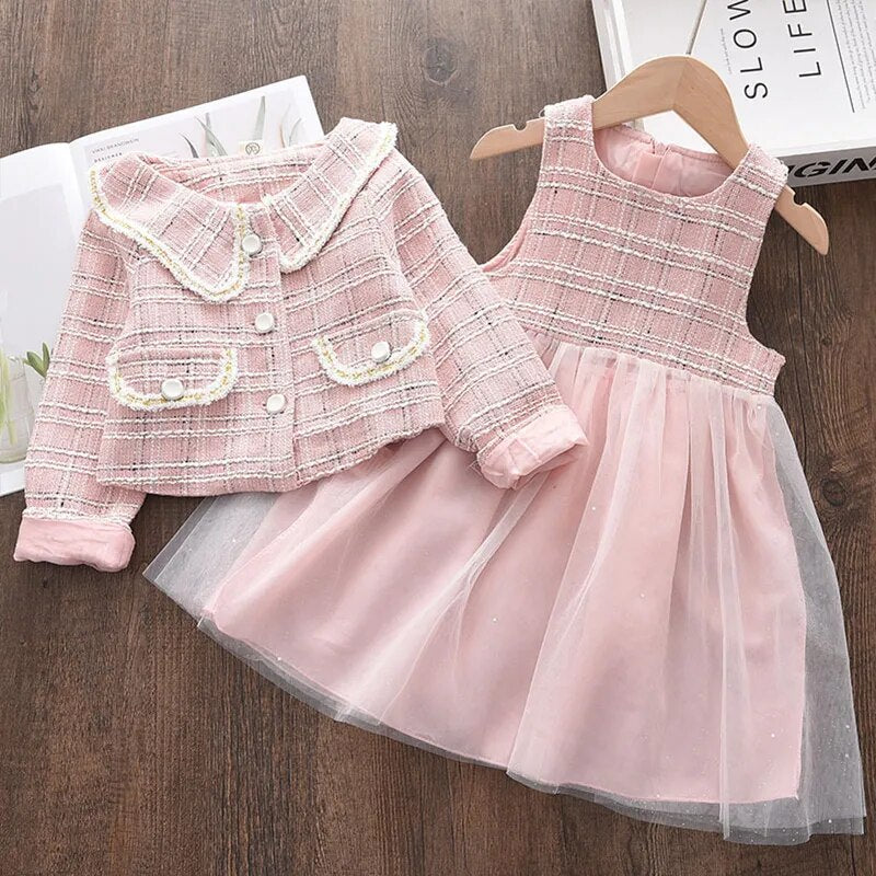 Kids Girls Winter Style Elegant Princess Clothing Sets childrensterritory