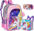 Full Size Cartoon School Backpack Set for Kids Girls childrensterritory