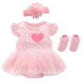 Baby Girl Pink Princess Clothing Sets for Birthday Party childrensterritory