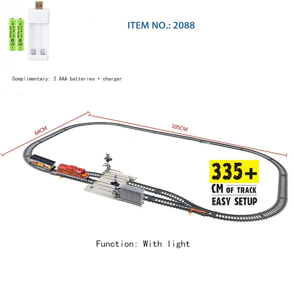 High-Speed Electric Train Model Assembly DIY Set for Kids childrensterritory