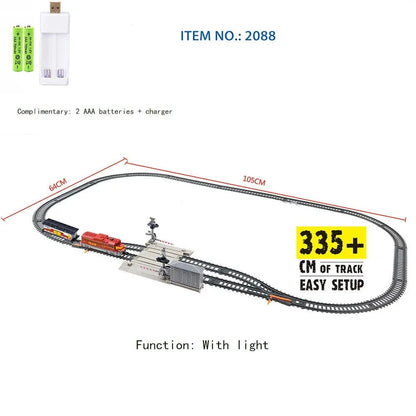 High-Speed Electric Train Model Assembly DIY Set for Kids childrensterritory