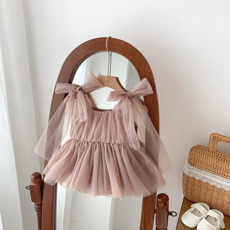 Baby Girls Sleeveless Princess Romper Dresses for Summer childrensterritory