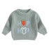 Toddler Girls Letter Print Knitted Warm Autumn Sweaters childrensterritory