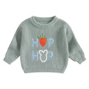Toddler Girls Letter Print Knitted Warm Autumn Sweaters childrensterritory