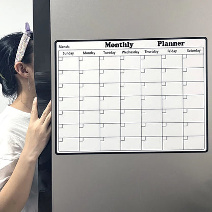 Magnetic Monthly Planner Refrigerator Whiteboard childrensterritory