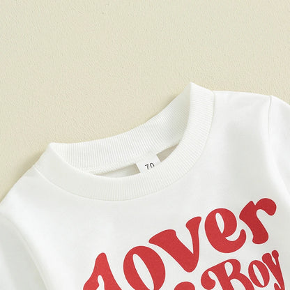 Baby Boys Letter Print Long Sleeves Outfit Sets