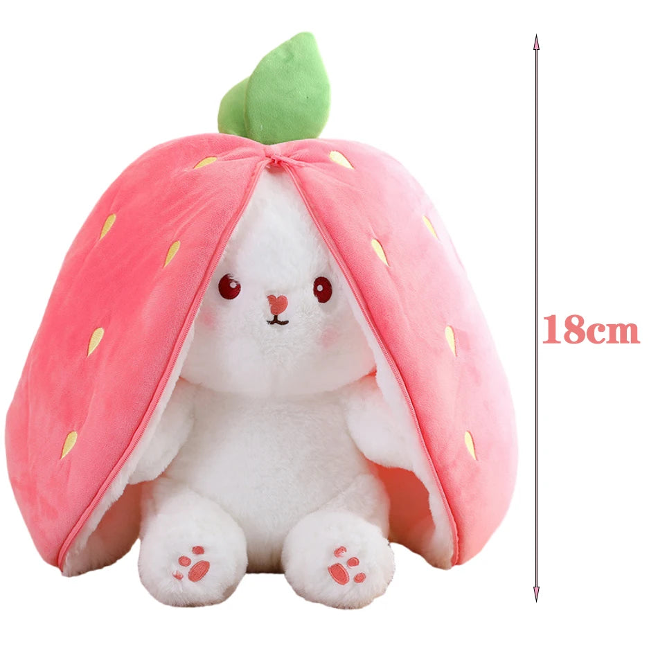18cm Cute Strawberry Rabbit Stuffed Toys childrensterritory