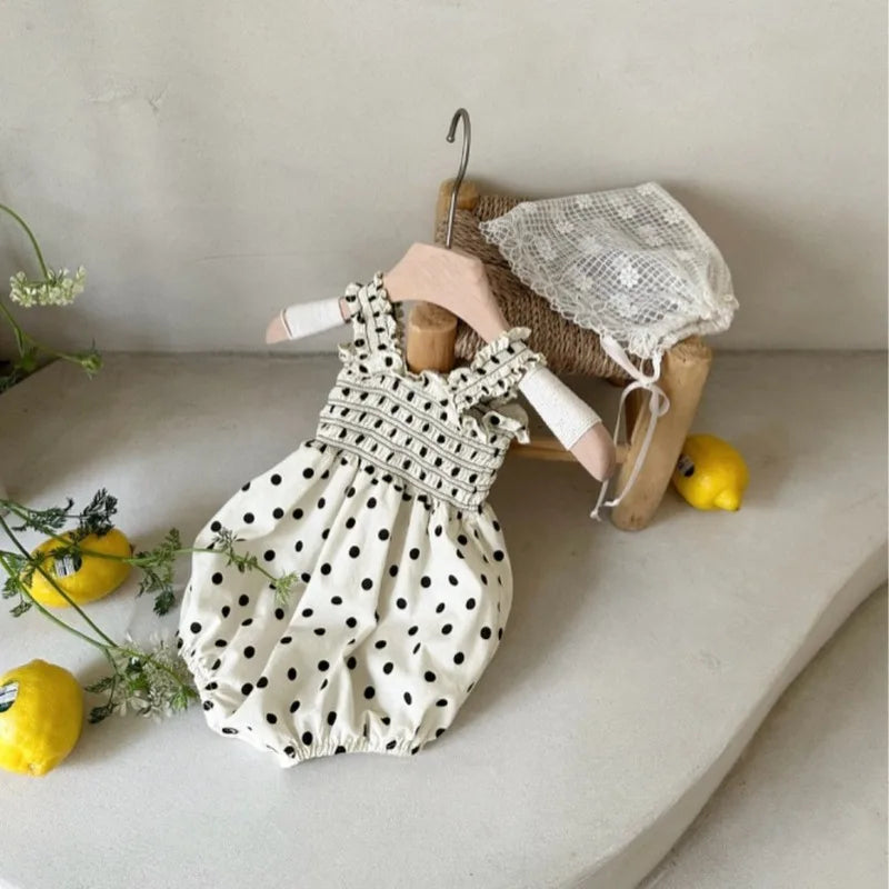 Baby Girl Pleated Romper for Summer
